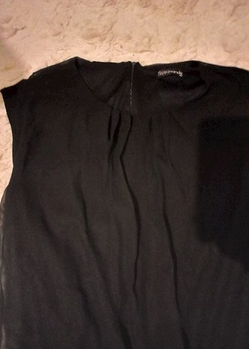 Siyah Kolsuz Mini Kadın Tulum - Görsel 3