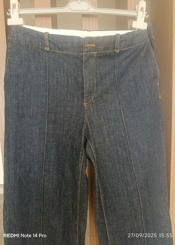 Kadın Lacivert Denim Regular Fit Pantolon