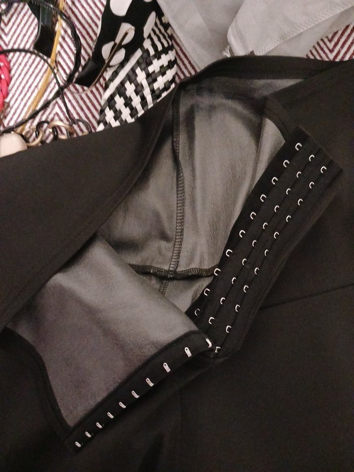 Siyah Kemerli Kadın termal tayt - Görsel 2