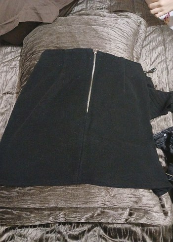 Kadın Gri Deri  etek kase etek kot şort hepsi s beden - Görsel 4