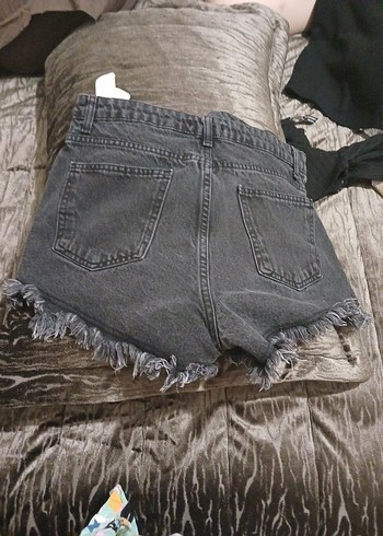 Kadın Gri Deri  etek kase etek kot şort hepsi s beden - Görsel 7