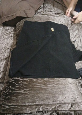 Kadın Gri Deri  etek kase etek kot şort hepsi s beden - Görsel 5