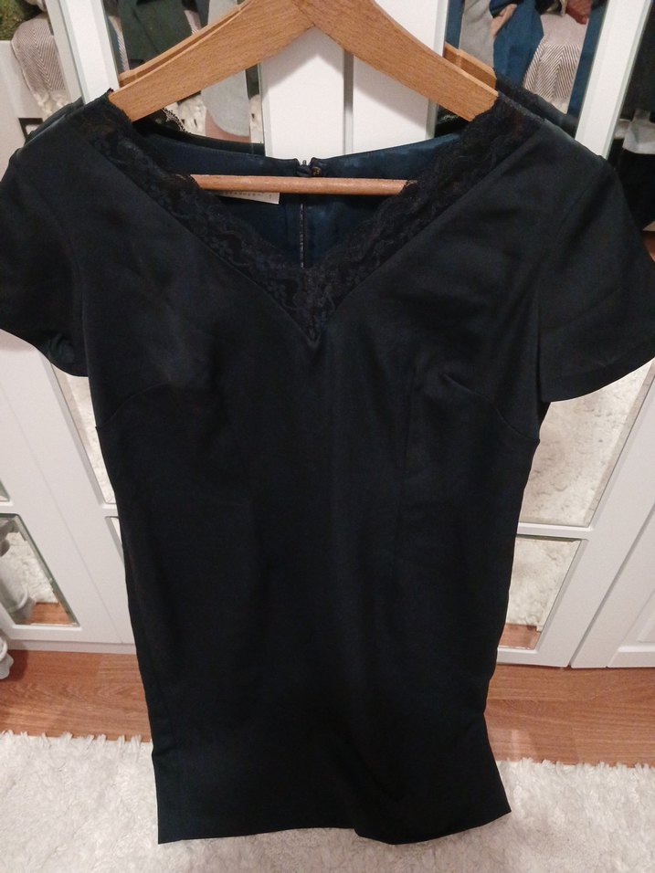 Zincir Detaylı Siyah Kadın elbise adet fiyatı 200 tl - Görsel 5