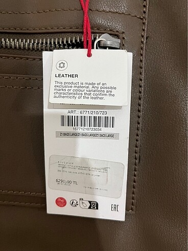 inek derisi zara çanta - Görsel 2