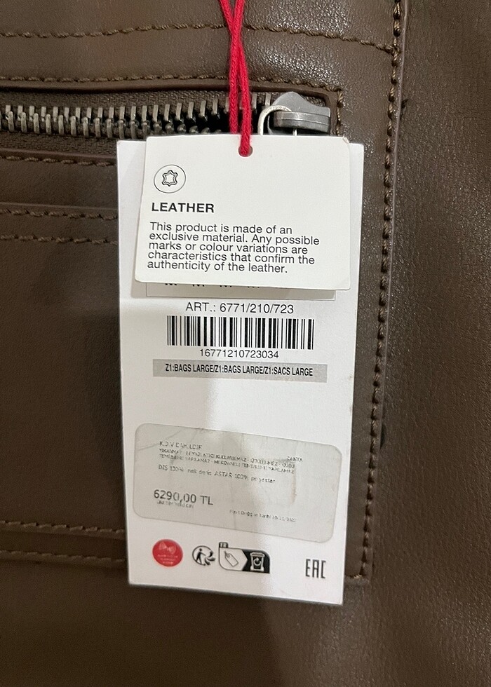 inek derisi zara çanta - Görsel 2