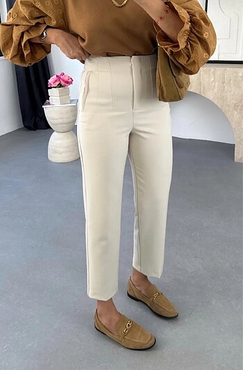Diğer Bircançil krem cigarette pantolon