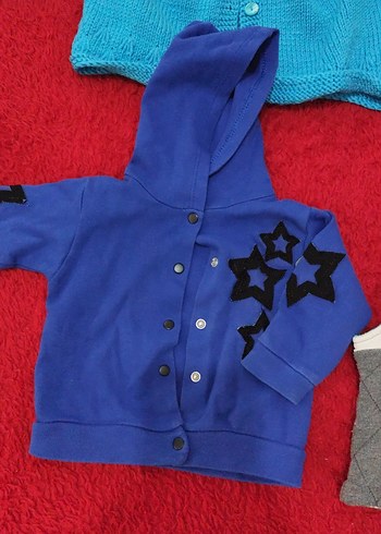 HelloBaby Erkek Çocuk Renkli Uzun Kollu Örgü Hırka