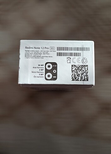  Xiaomi red mi note 12 pro kutusu 