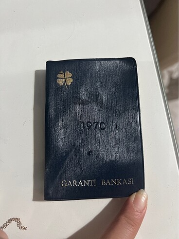 Antika cep boyu ajanda 1970