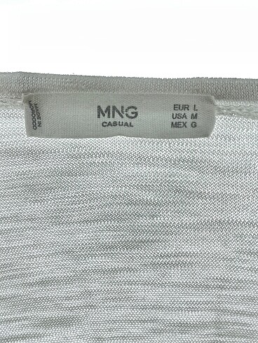 l Beden beyaz Renk Mango Bluz %70 İndirimli.