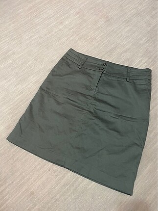 AŞIRI GÜZEL DURAN YÜKSEK BEL MİNİ ETEK - Görsel 2