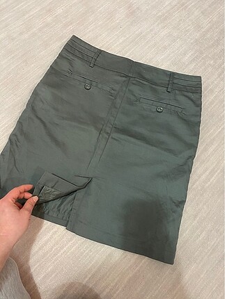 AŞIRI GÜZEL DURAN YÜKSEK BEL MİNİ ETEK - Görsel 4