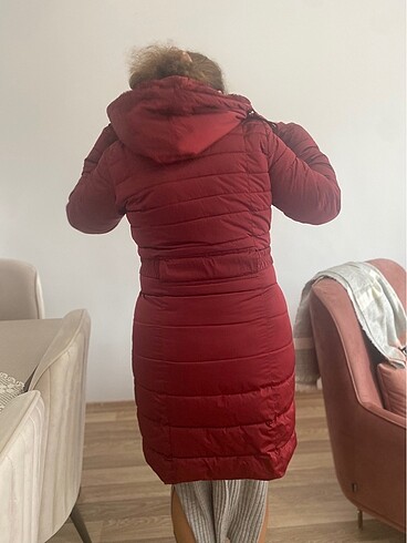 Uzun şişme mont - Görsel 8