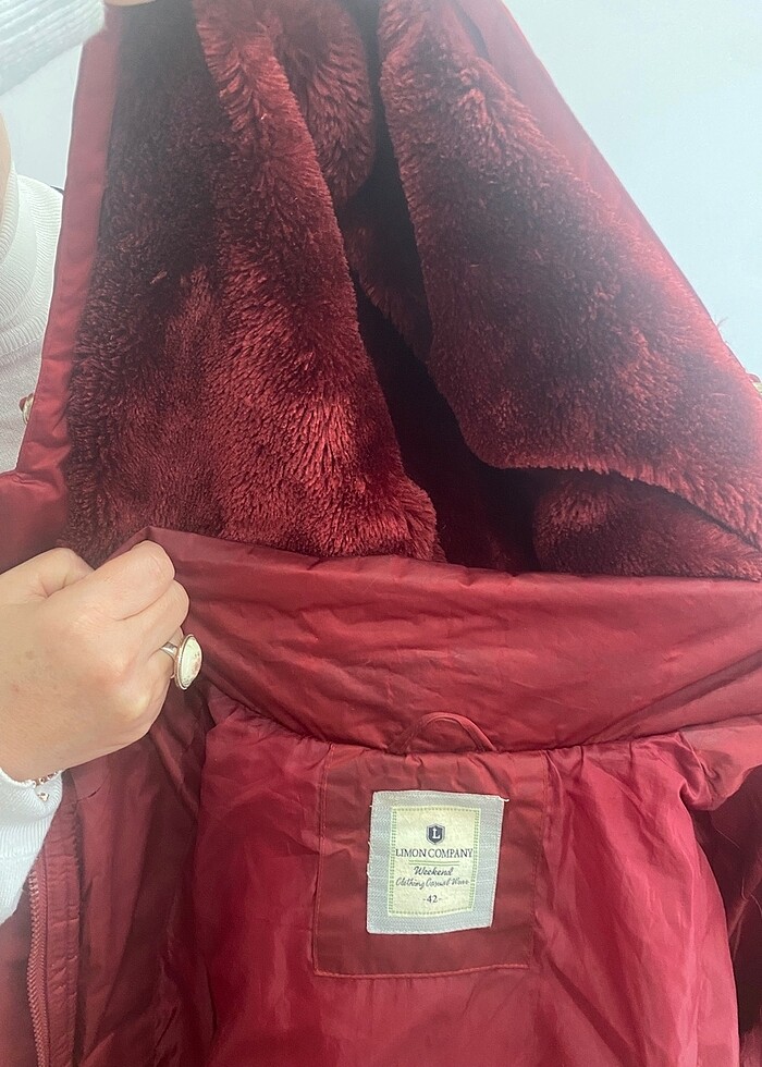 Uzun şişme mont - Görsel 5