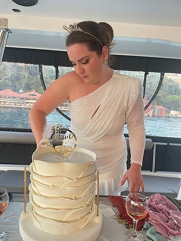 Vakko Bride elbise pullu