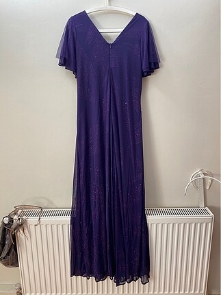 Mor uzun abiye - Görsel 3