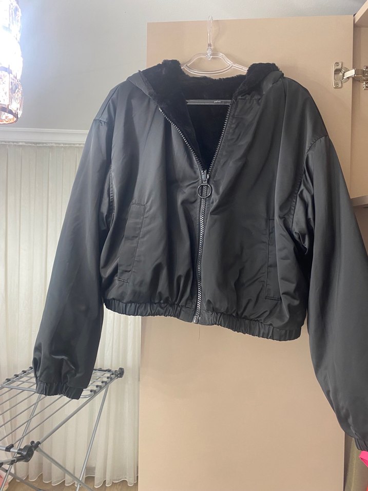 H&M kürk mont - Görsel 4