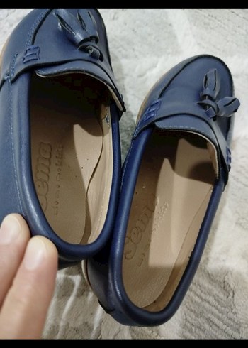 Kız Çocuk Püsküllü Mavi Loafer Ayakkabı - Görsel 3