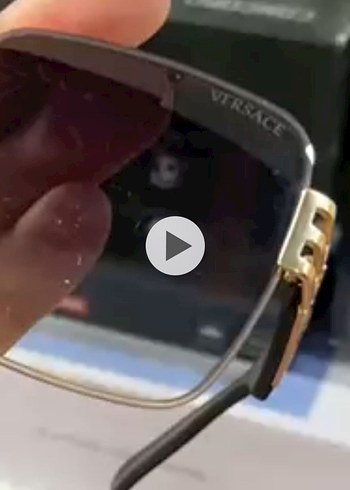 Gri Kadın Sokak Stili Gözlük - Görsel 2