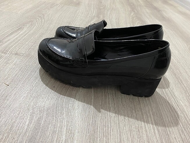 38 Beden siyah Renk Kadın rugan yüksek taban ayakkabı