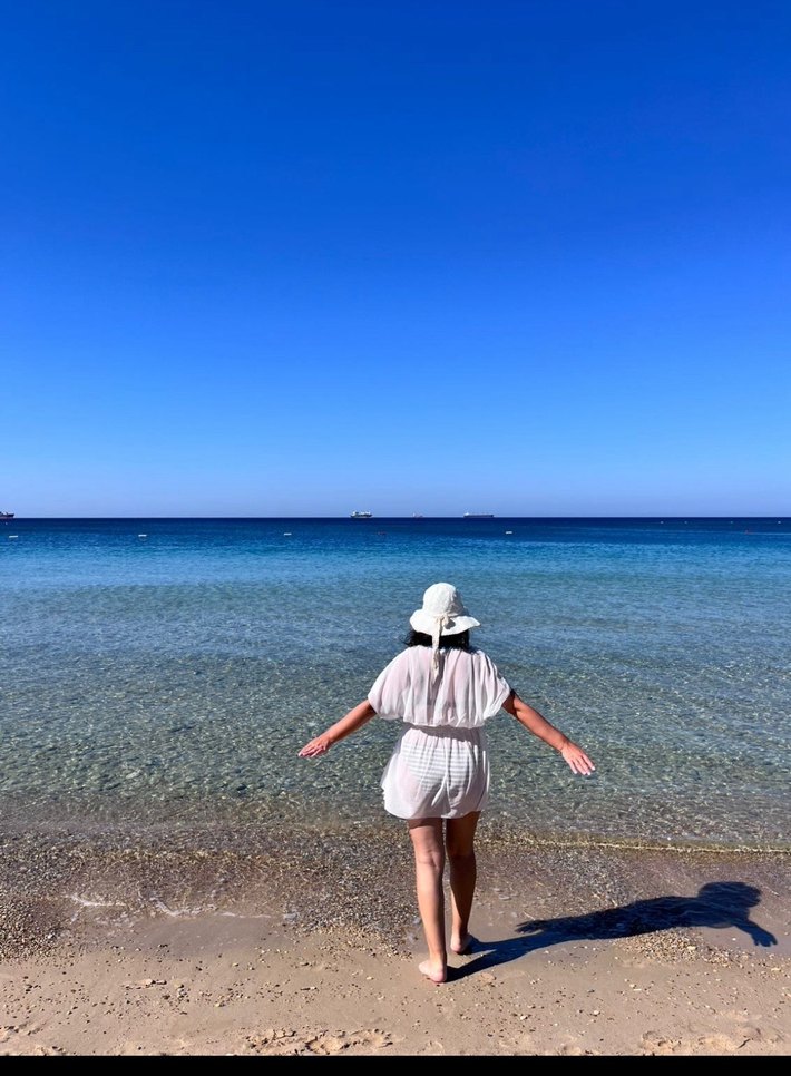 Penti Örgülü Bağcıklı beyaz Mini plaj Elbisesi - Görsel 3