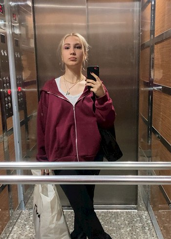 bordo oversize hırka