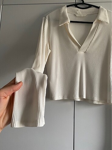 s Beden beyaz Renk H&M uzun kollu