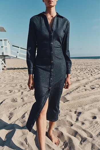 Zara Zara denim elbise