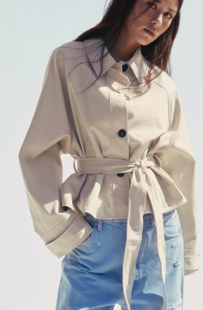 Kemerli trenchcoat - Görsel 5