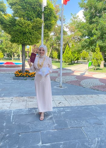 Bohem Etnik Desenli Beyaz Uzun Elbise - Görsel 4