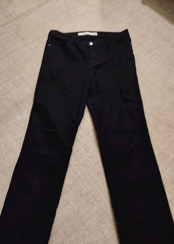 LC Waikiki Siyah Regular Fit Midi Kadın Kot Pantolon lcw
