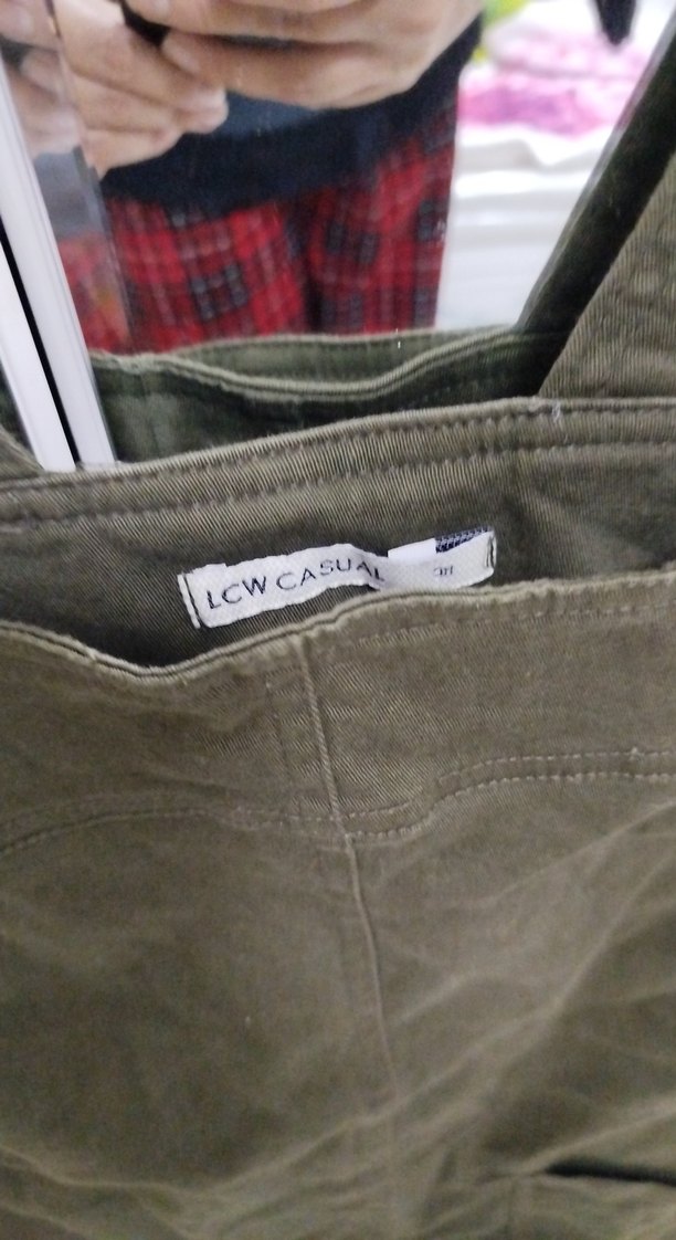 Kadın Haki Renk Kemerli Kısa Salopet - Görsel 5