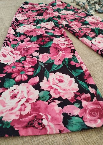 M bedene çiçek pantalon cepli - Görsel 5