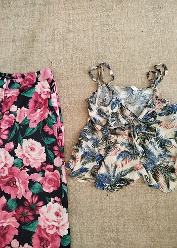 M bedene çiçek pantalon cepli - Görsel 7