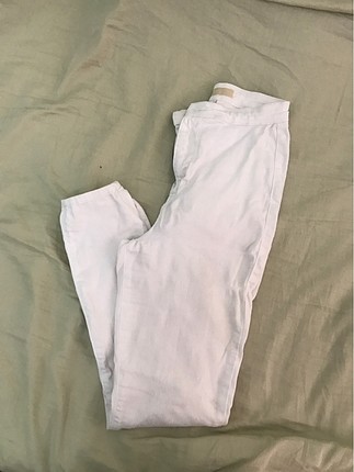 Beyaz kot pantalon