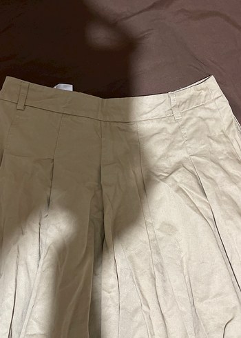 Bej Pilili Midi Eteği - Görsel 2