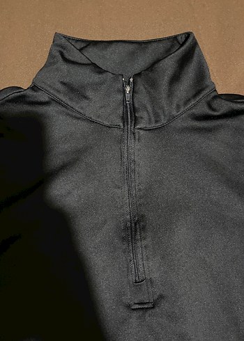 Defacto Siyah Yarım Fermuarlı Yüksek Yakalı Sweatshirt
