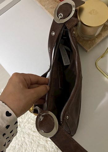  Beden kahverengi Renk Kahverengi Deri Kadın Omuz Çantası
