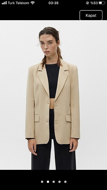 pull and bear blazer ceket