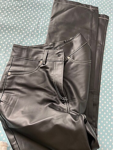 Bershka deri pantolon