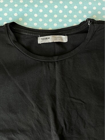 Pull and Bear siyah düz elbise