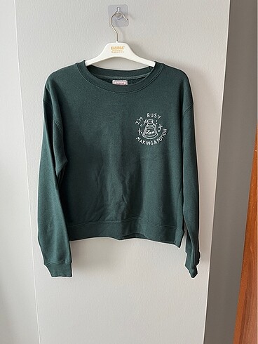 Pull Bear Yeşil Sweat