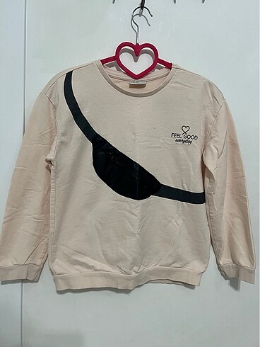 Çanta detaylı sweatshirt