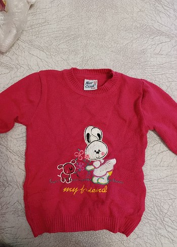 Kız Çocuk Pembe Uzun Kollu Sweatshirt - Görsel 2