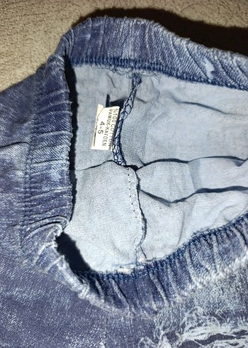 Renkli Payetli Kız Çocuk Kot Tayt - Görsel 2