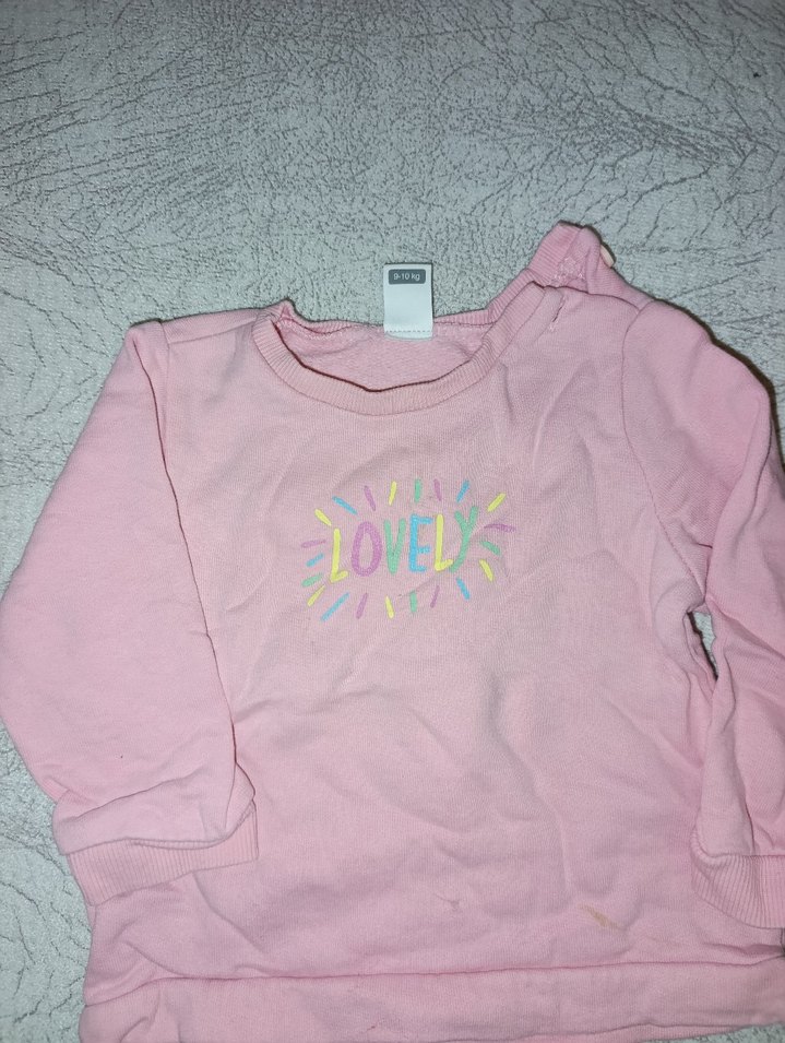 Pembe Kız Çocuk Sweatshirt Uzun Kollu - Görsel 2