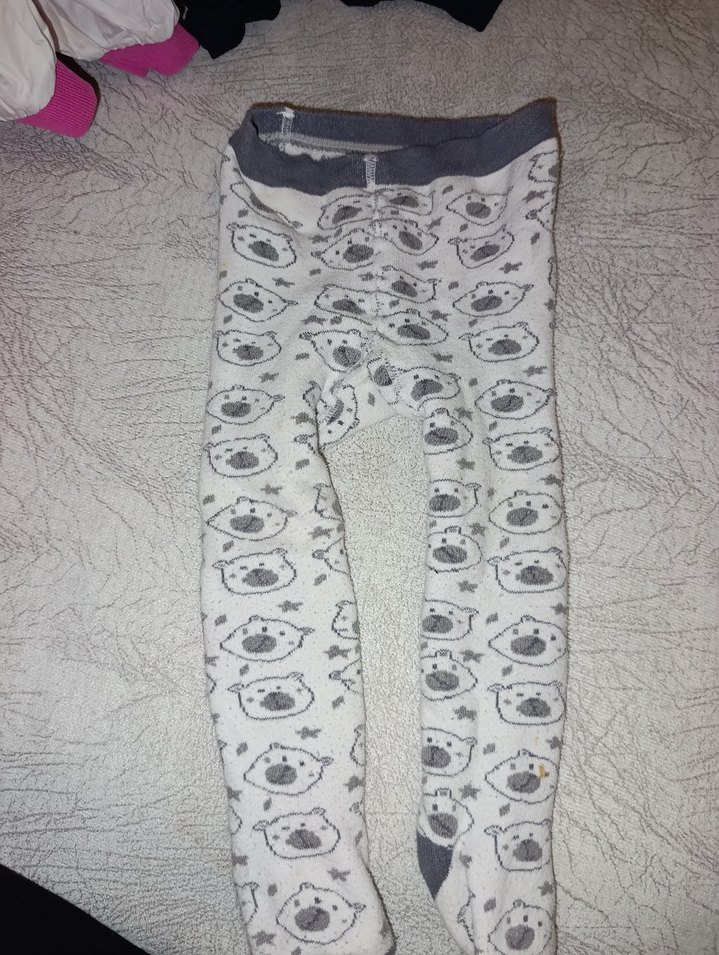 Gri Desenli Çocuk Külotlu Çorap - Görsel 2