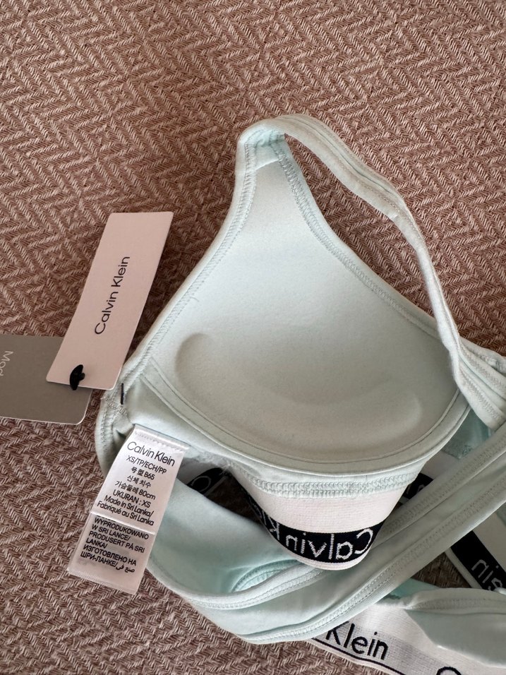 Calvin Klein Turkuaz Spor Sütyeni - Görsel 4