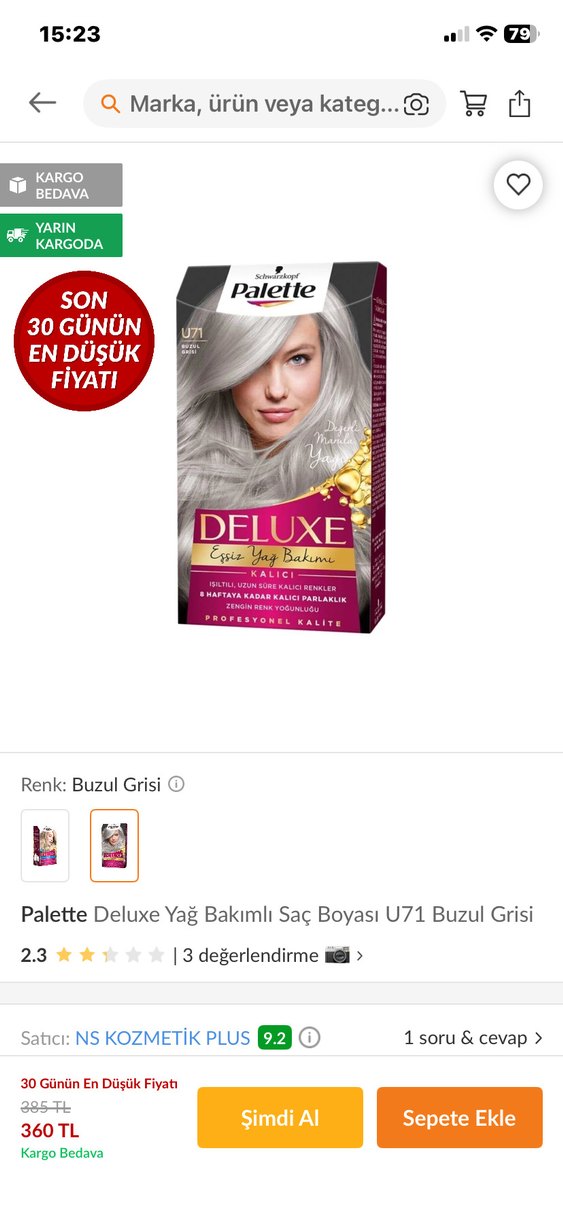 Schwarzkopf Palette Deluxe Kalıcı Saç Boyası - Görsel 2