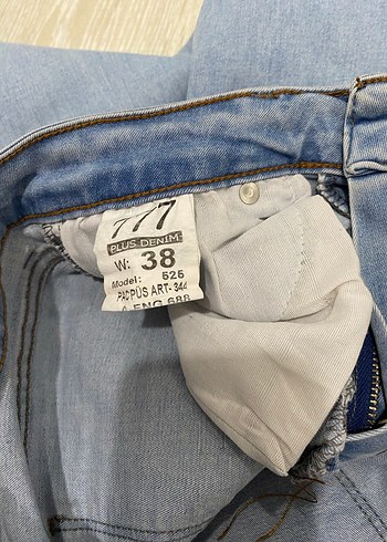 Renkli Nakışlı Mini Denim Jean - Görsel 5